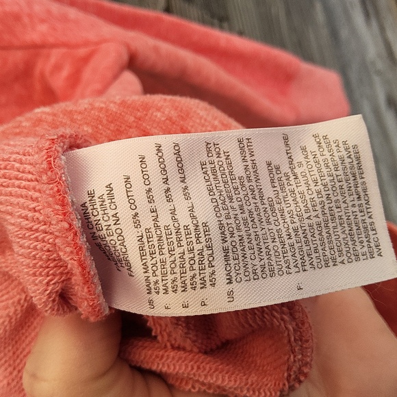 Reebok Coral Light Pink Hoodie with Ziper Size Medium - Picture 8 of 10